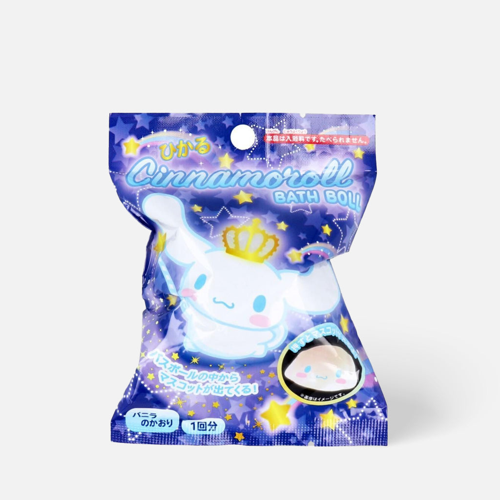  Sanrio Bath Ball featuring a random glowing Cinnamoroll mascot! 