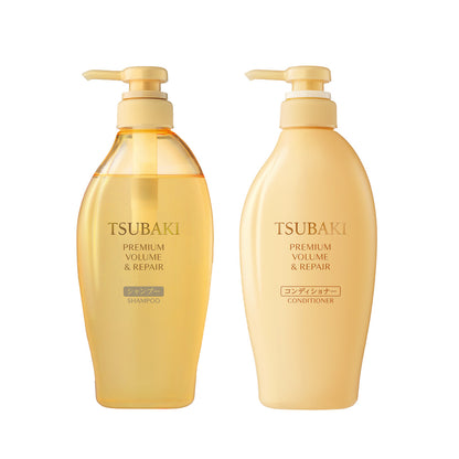 SHISEIDO TSUBAKI Premium Volume &amp; Repair Shampoo and Conditioner Set