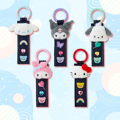 Add a touch of whimsy to your keys or bags with the Sanrio Original Tag Keychain Denim Patch! 