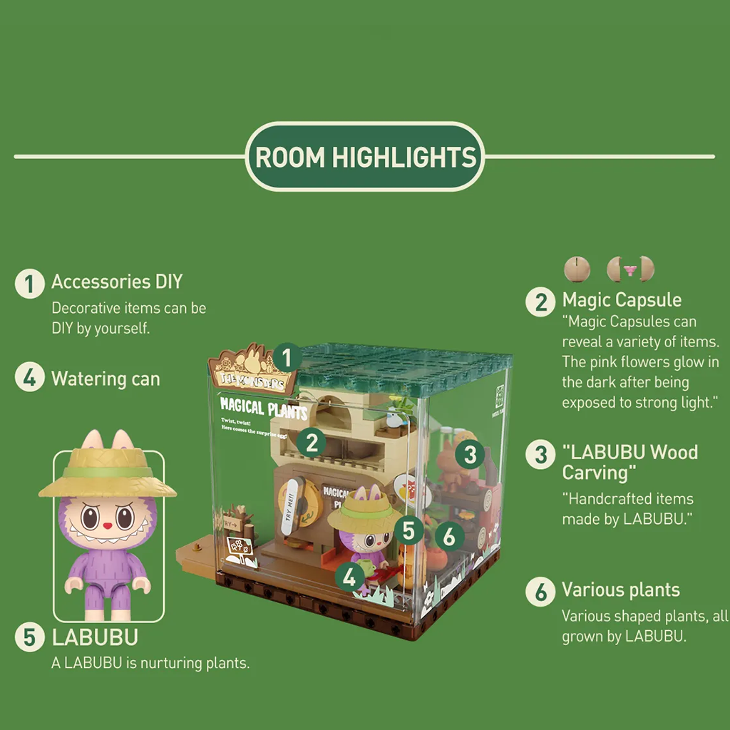 THE MONSTERS Forest Secret Base Series Blocks Part 2-Magical Plants