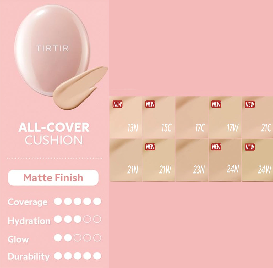 TIRTIR Mask Fit All Cover Cushion Mask Shield Series 18 g