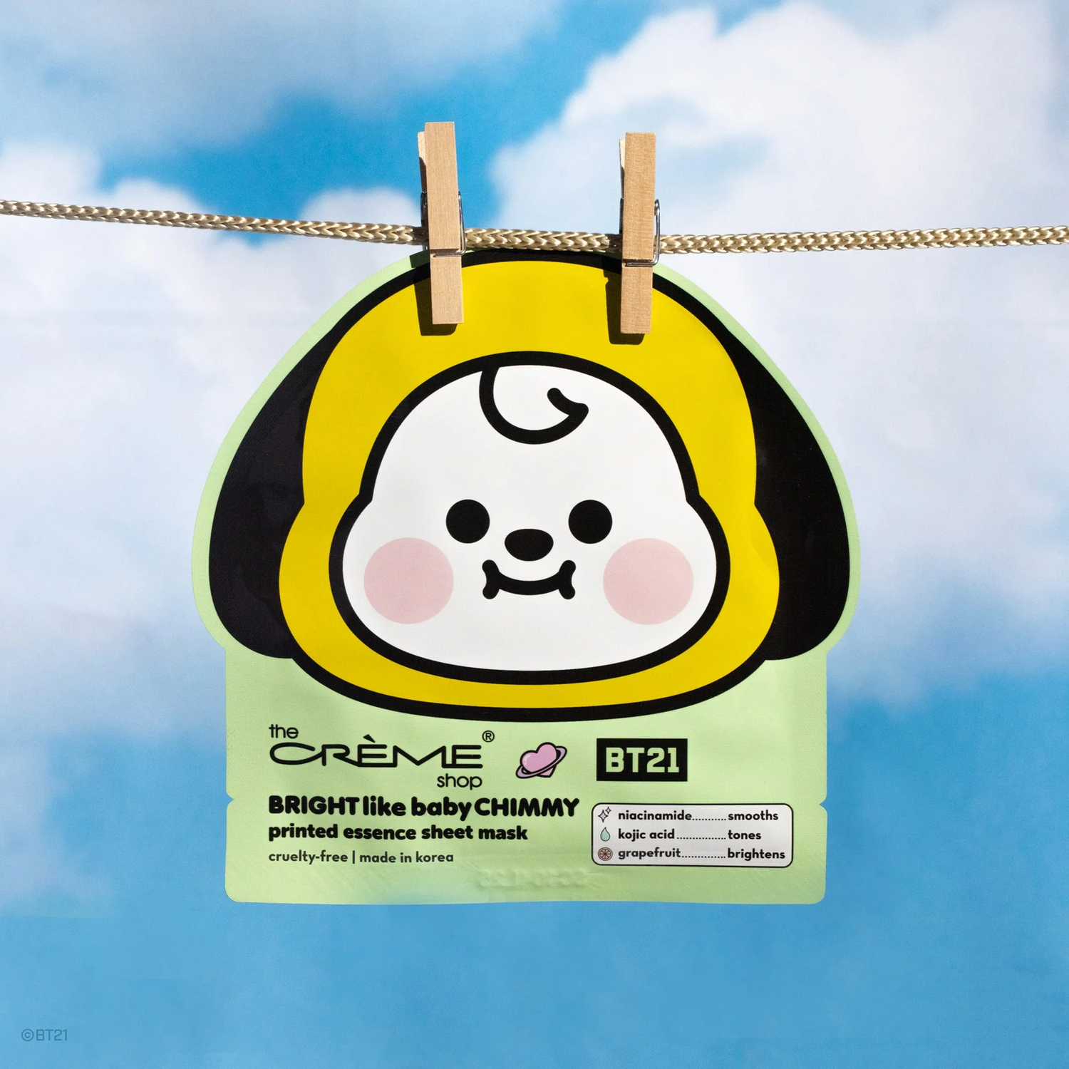 The Crème Shop x BT21 Essence Sheet Mask 1pc