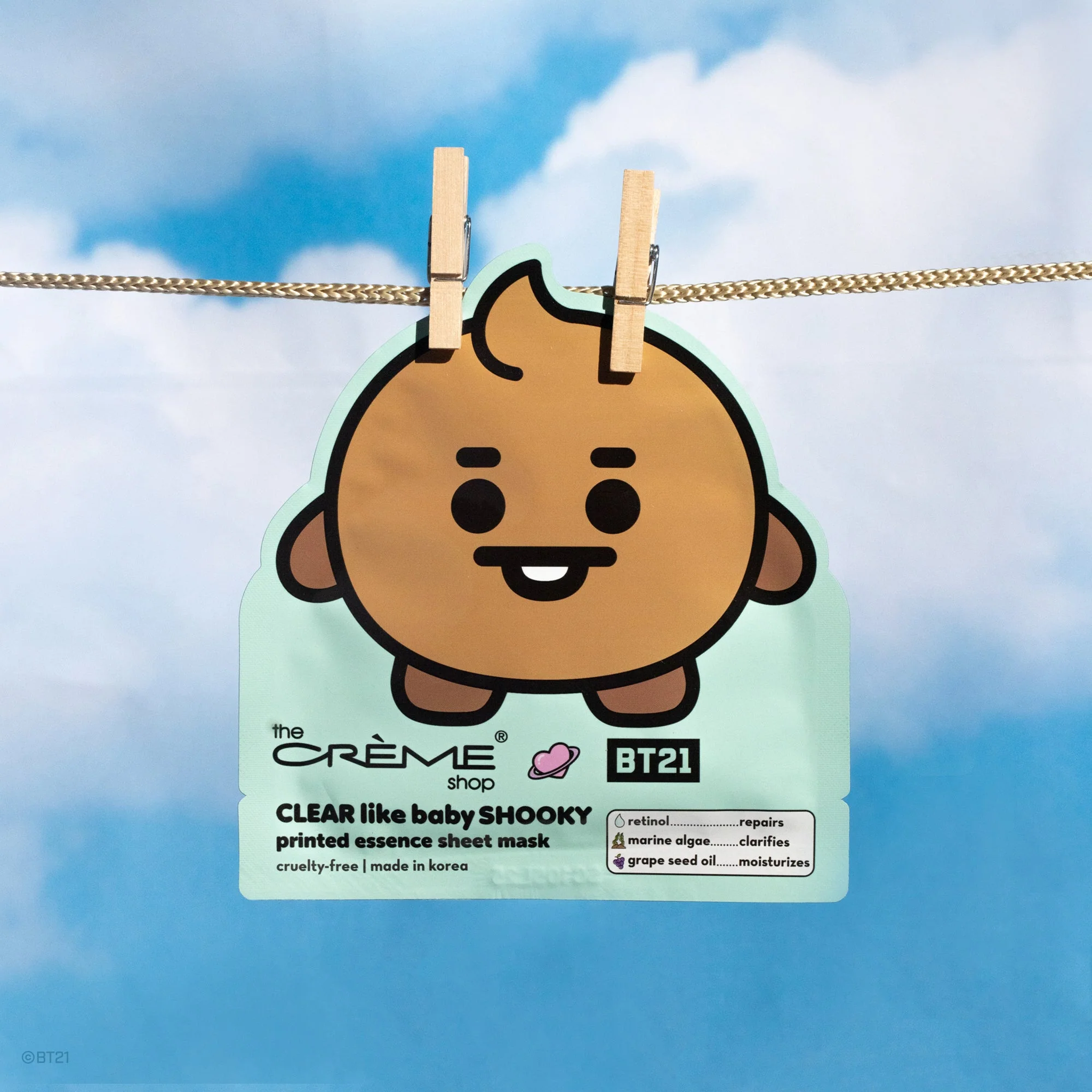 The Crème Shop x BT21 Essence Sheet Mask 1pc