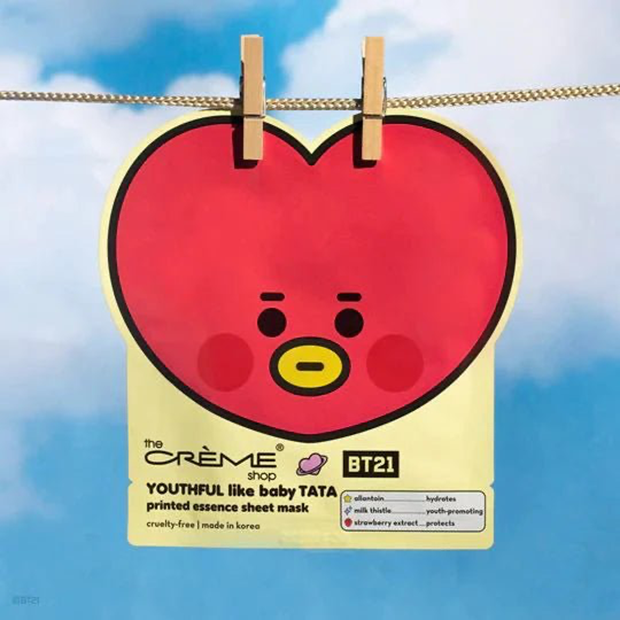 The Crème Shop x BT21 Essence Sheet Mask 1pc