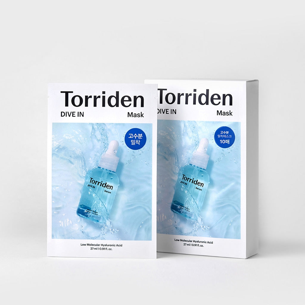 Torriden DIVE-IN Low Molecular Hyaluronic Acid Mask Pack 10pcs