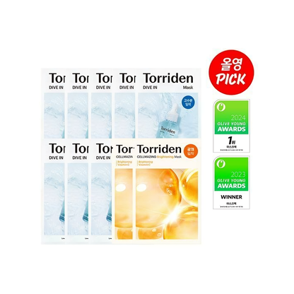 Torriden Dive In 低分子透明质酸面膜 8片 (+Cellmazing 2片)