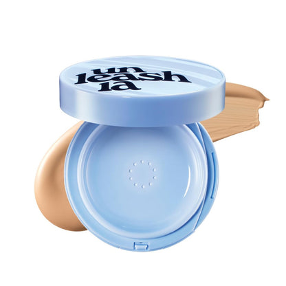 Unleashia Babe Skin Baby Blue Cushion provides high coverage with a lightweight, semi-matte finish-25 N