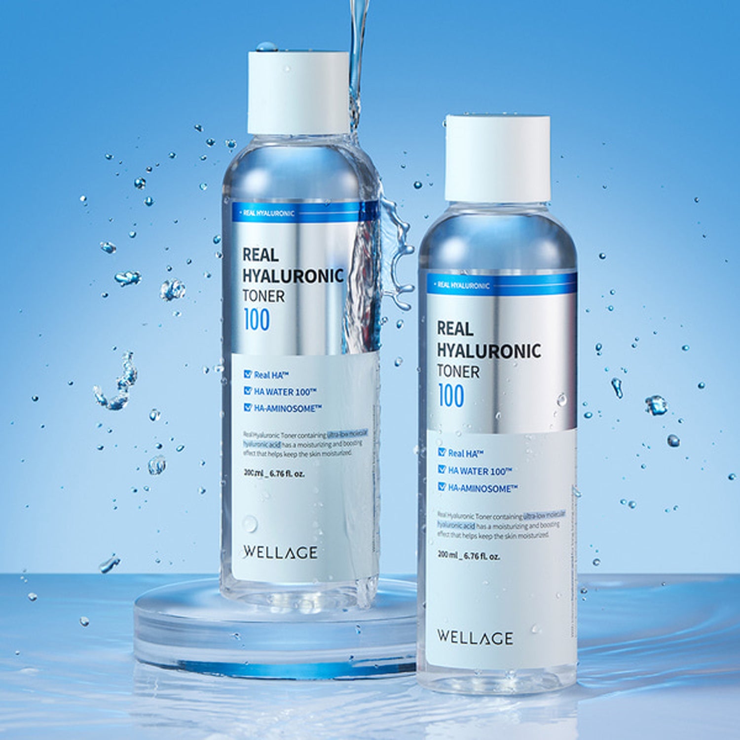 WELLAGE Real Hyaluronic 100 Toner 200ml