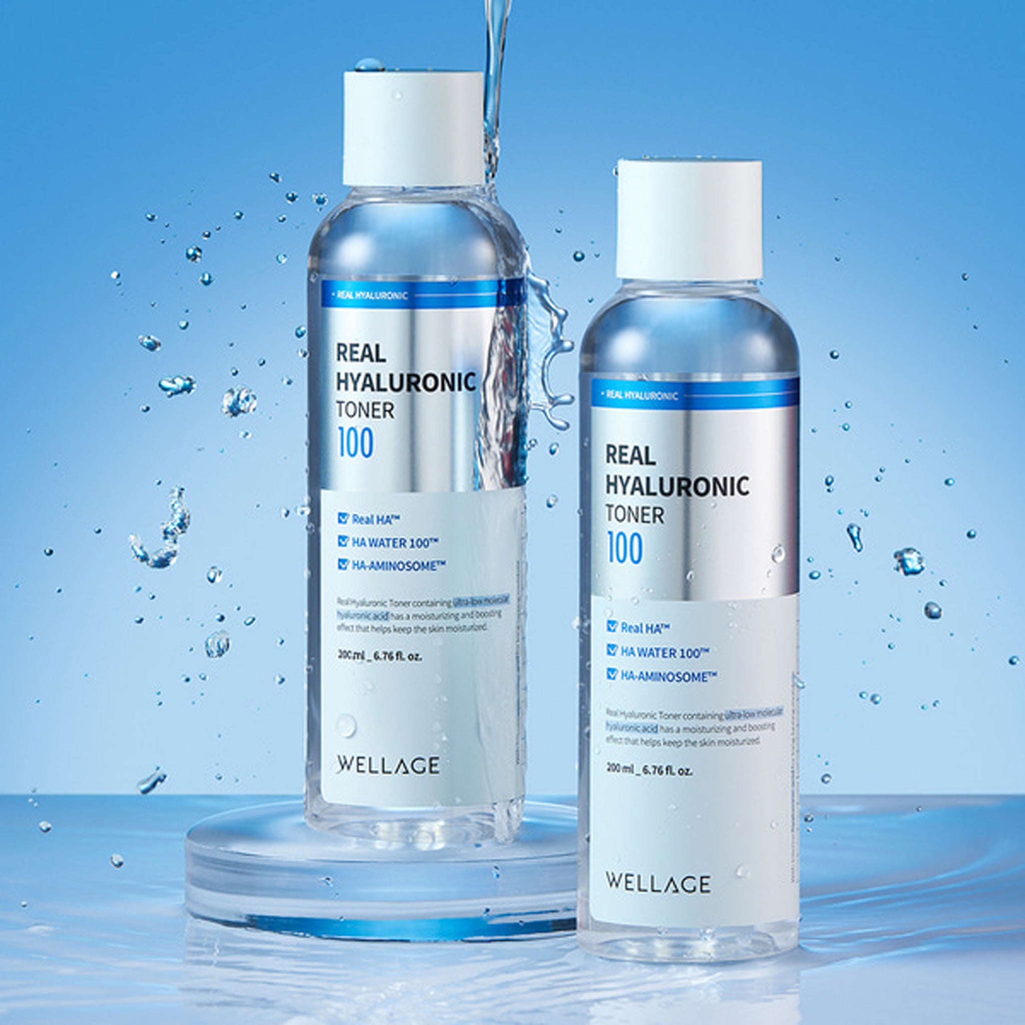 WELLAGE Real Hyaluronic 100 Toner 200ml