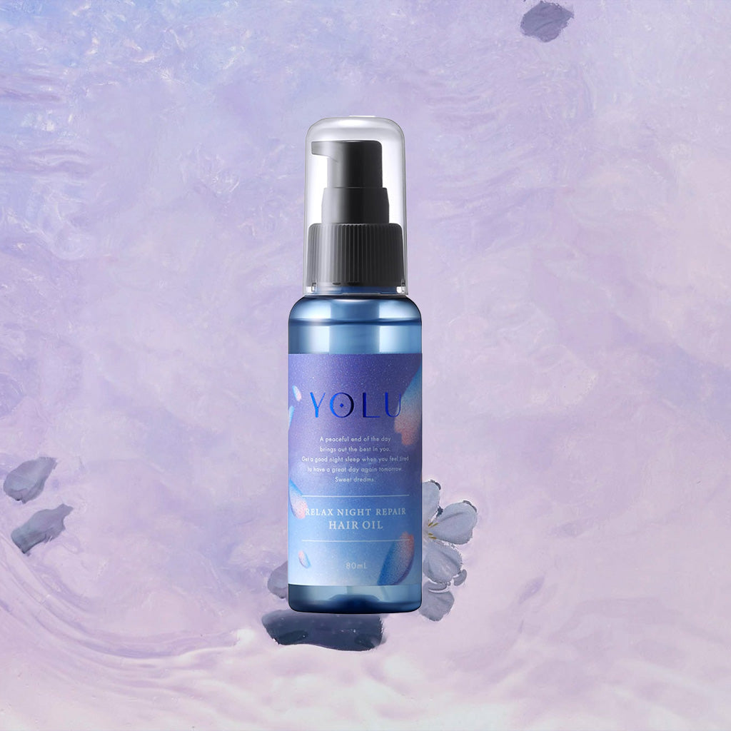 YOLU Relax 夜间修复护发油 80ml 樱花和铃兰