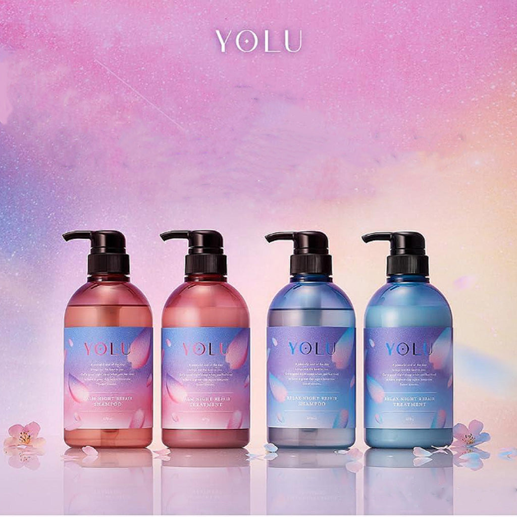 YOLU Relax 夜间修复洗发水瓶 475ml