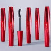 Fiber-rich mascara for ultra-long lashes with a "false-lash" effect