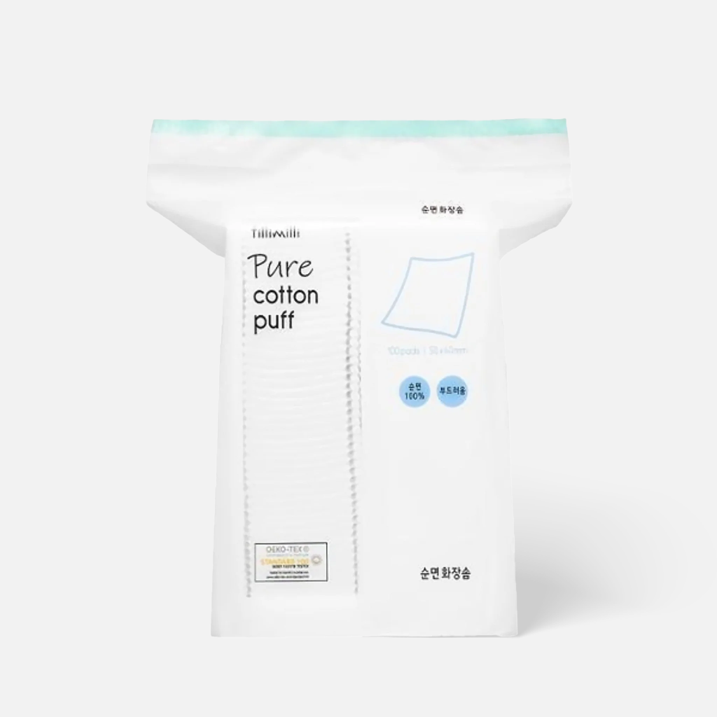 Crafted from 100% pure cotton, these ultra-soft puffs are ideal for gentle toner application and skincare. 