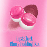 Blurring pudding pot for lips and cheeks with a smooth, youthful finish