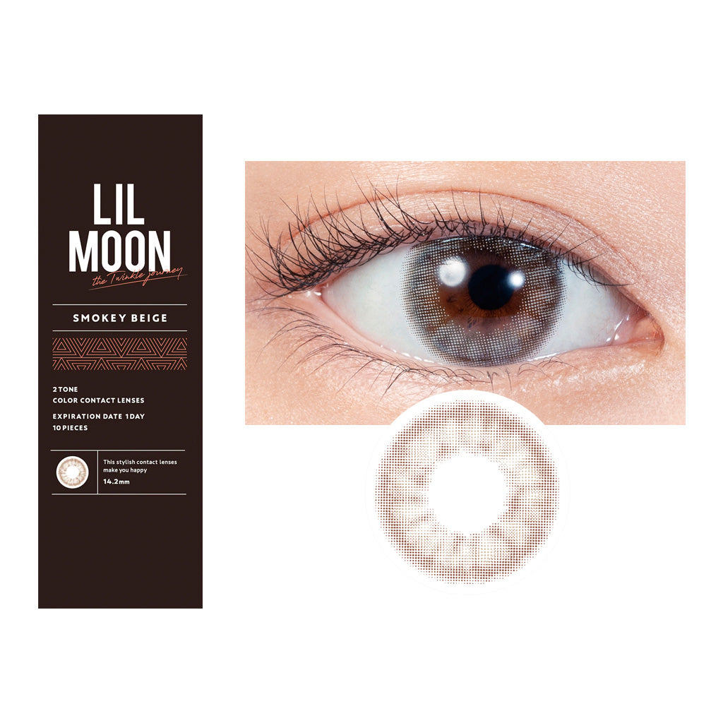 LIL MOON 1Day Contact Lenses-Smokey Beige 10pcs