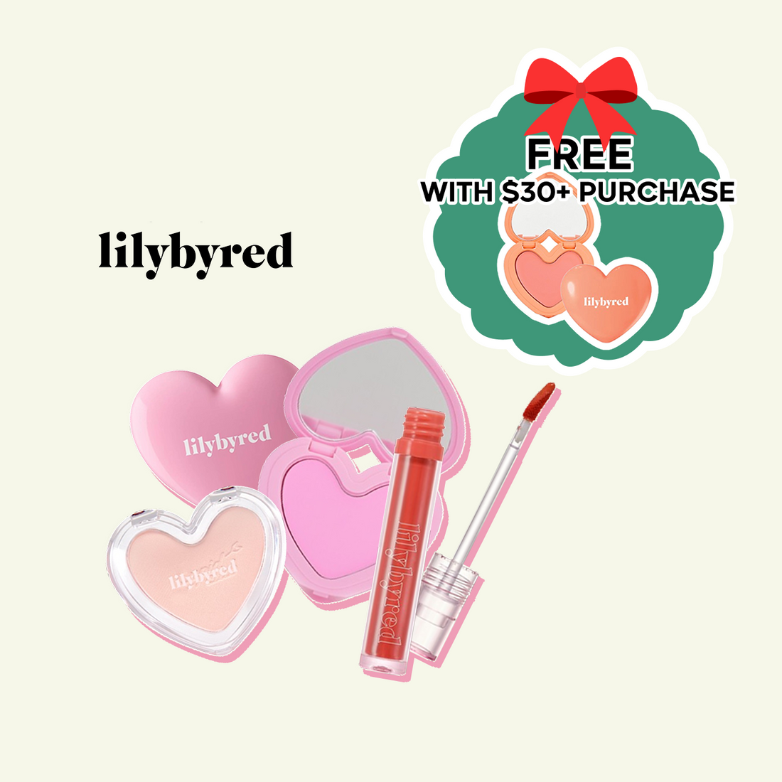 Free gift with $30 purchase on lilybyred