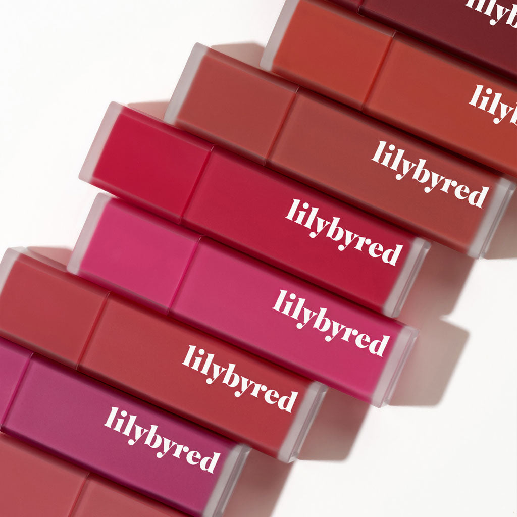 lilybyred Korean Lip Tint, Rosy MLBB color for warm tone look.