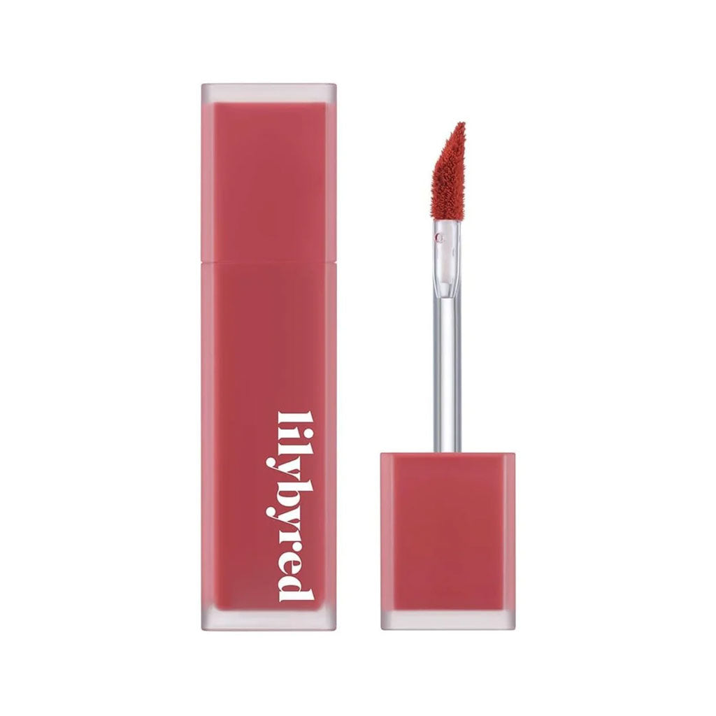 lilybyred Korean Lip Tint, Rosy MLBB color for warm tone look.