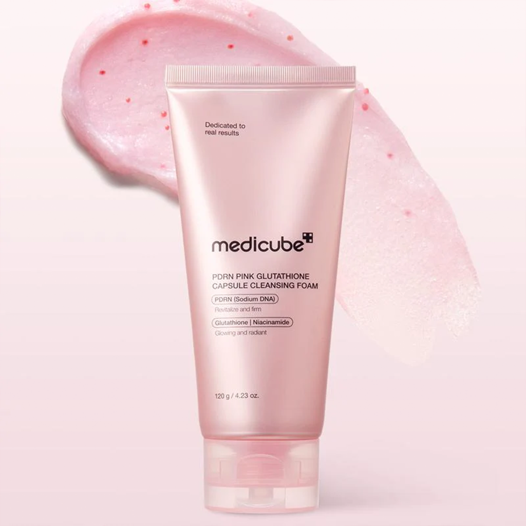 medicube PDRN Pink Glutathione Capsule Cleansing Foam 120g