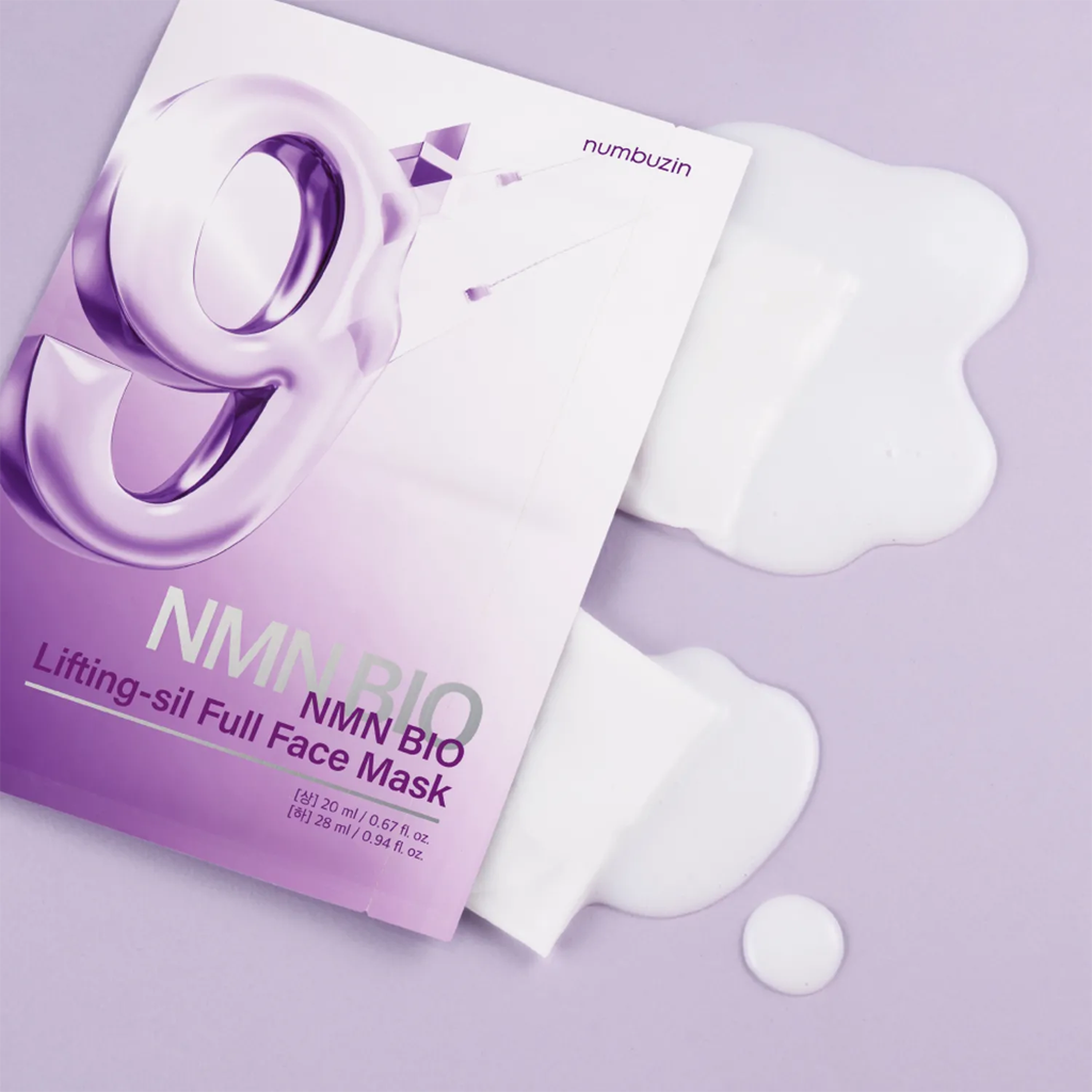 numbuzin No.9+ NAD Bio Lifting Full Cover Facial Mask 4 pcs