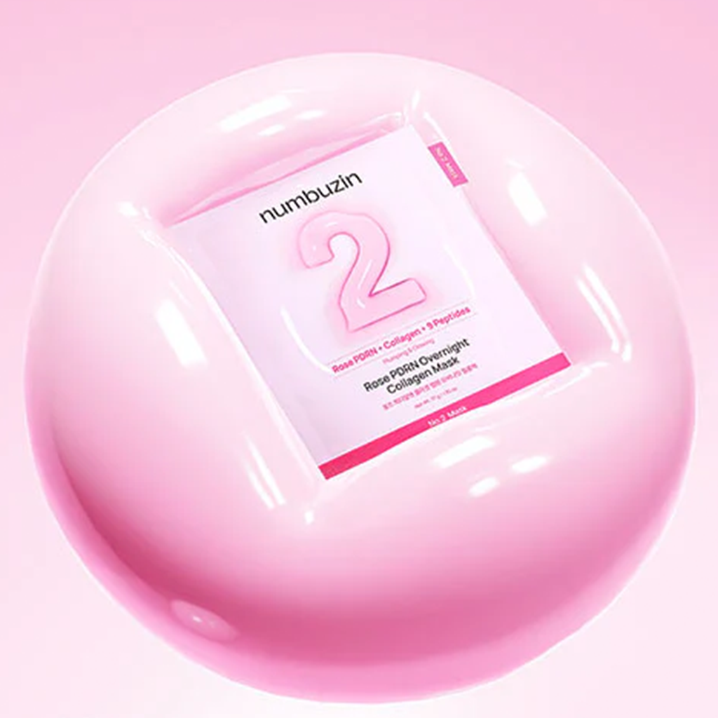numbuzin No.2 Rose PDRN Overnight Collagen Mask 4pcs